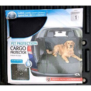Pet‎ Protection Quilted Cargo Protector With Bumper Guard & Rear Headrest Clips